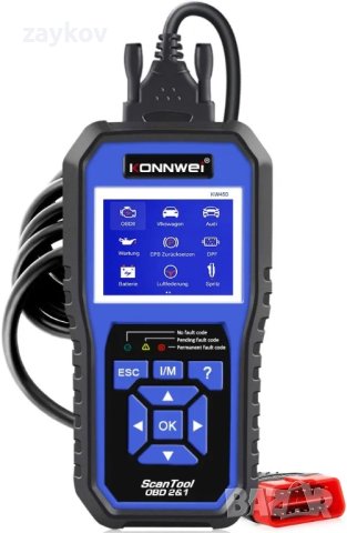 VW диагностика KONNWEI KW450 OBD2 скенер за всички системи с 9 специални функции за автомобили VAG