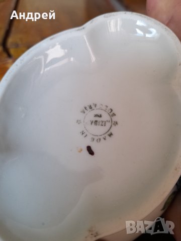 Стара порцеланова сосиера #5, снимка 7 - Антикварни и старинни предмети - 40460671