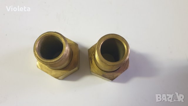 Месингови холендри 3/4 х 1". Цената е за 2бр., снимка 2 - ВИК - 43591955