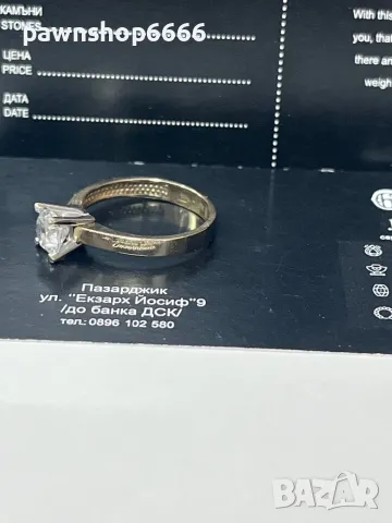 Златен пръстен 14 карата , снимка 8 - Пръстени - 48581703