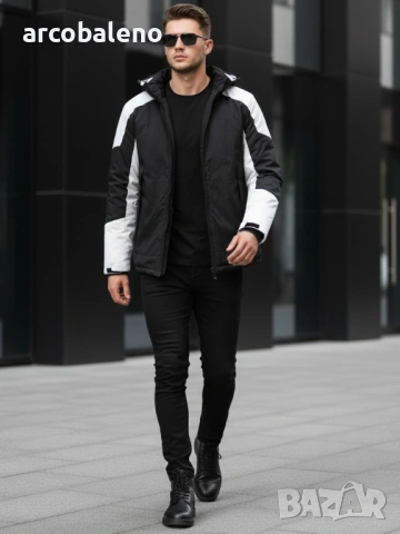 Мъжко зимно яке с качулка, 3цвята , снимка 14 - Якета - 53089762