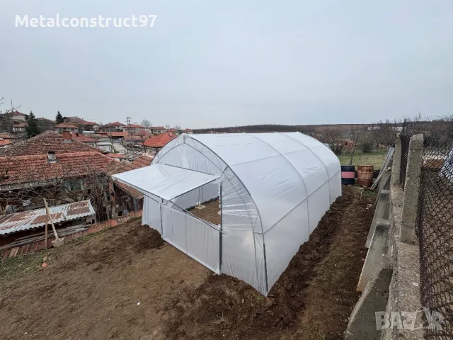 Хоби Оранжерии 4 м ширина тип тунелни, снимка 4 - Оранжерии - 49639464