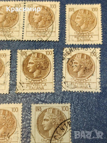 Винтидж ПОЩЕНСКИ марки Италия , снимка 3 - Филателия - 53115333