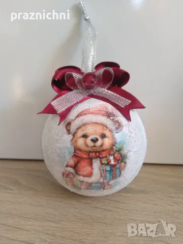 Коледни топки ръчна изработка 