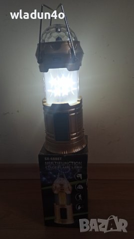 Телескопична Къмпинг лампа/фенер с диско ефект 4в1-20лв, снимка 16 - Къмпинг осветление - 21017541