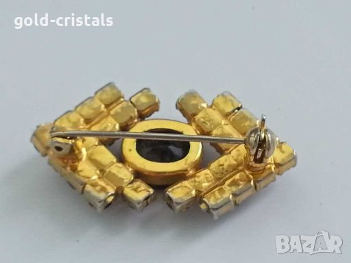 стара брошка с гранати, снимка 3 - Антикварни и старинни предмети - 28684290