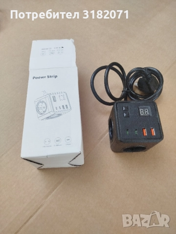 Разклонител тип "КУБ",с регулируемо автоматично изключване, с кабел 1,5м.