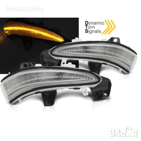 LED мигачи за странични огледала за Lexus RX III (09-15) бели, снимка 1