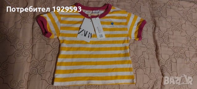 Детска тениска марка Zara, снимка 4 - Бебешки блузки - 43898515