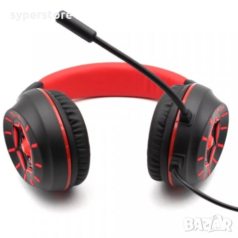 Слушалки с микрофон Digital One SP00302 komc g315 Черно-Червени, Геймърски, Led подсветка, Gaming He, снимка 3 - Слушалки и портативни колонки - 35228174