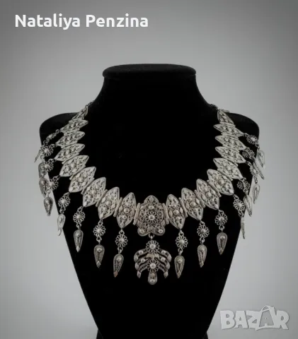 Колие и обици „Болярско“, сребро 950 проба