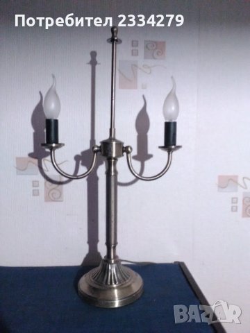 Настолни лампи нощни тип ,,свещник" 2броя., снимка 3 - Антикварни и старинни предмети - 43213442