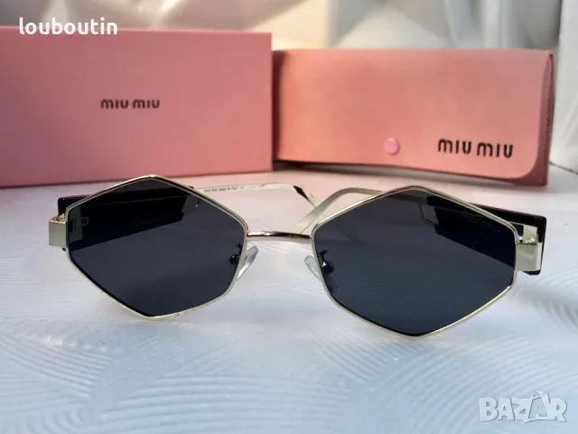 Miu 2024 дамски слънчеви очила ромб 3 цвята, снимка 8 - Слънчеви и диоптрични очила - 48017337