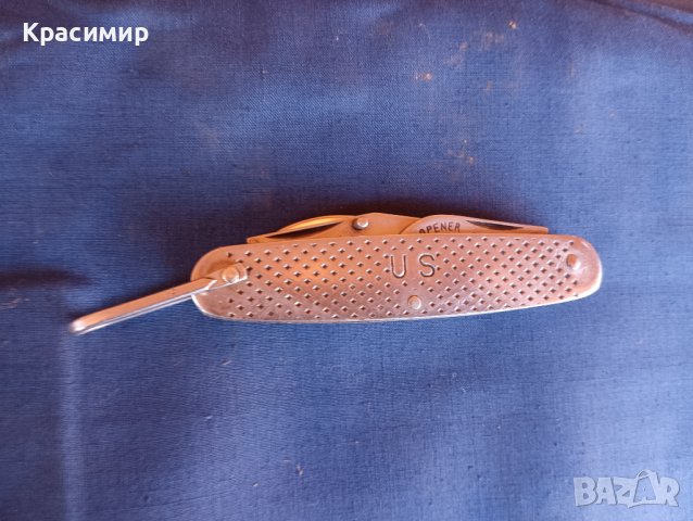 Стар американски боен джобен нож Camillus 1961 г. отлично състояние  , снимка 5 - Антикварни и старинни предмети - 43944323
