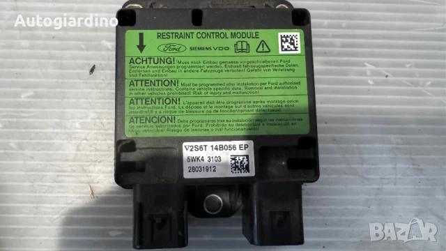 Airbag модул / сензор / датчик зa Ford Fusion - 5WK43103 / 2S6T14B056 / 28031912, снимка 2 - Части - 51358512