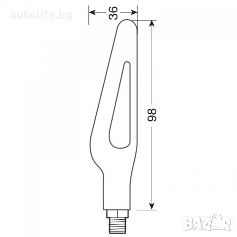 Странични LED Бягащи Мигачи за мотор маркер 12V LAMPA, снимка 3 - Аксесоари и консумативи - 35579554