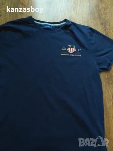 gant - страхотна мъжка тениска L, снимка 4 - Тениски - 47388684