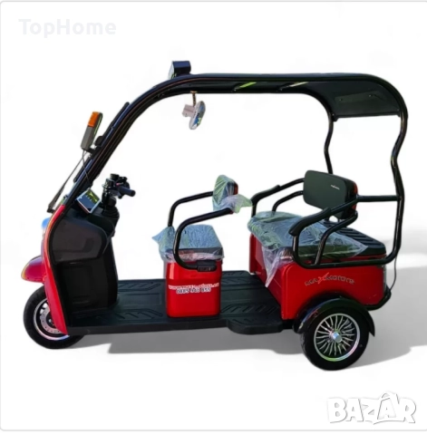  Електрическа Триколка С Покрив и камера за задно виждане, снимка 3 - Мотоциклети и мототехника - 41941508