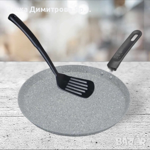 Комплект тиган за палачинки и шпатула Bohmann, снимка 5 - Съдове за готвене - 52612644