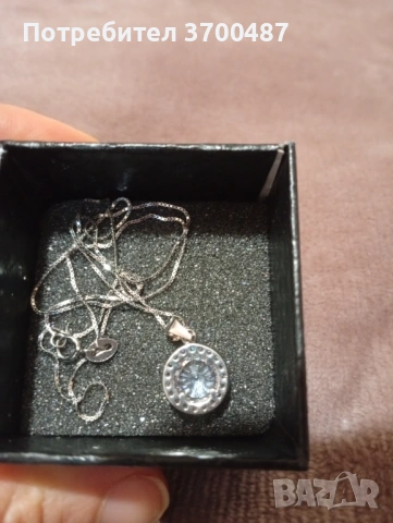 сребърно колие, снимка 2 - Колиета, медальони, синджири - 53415681