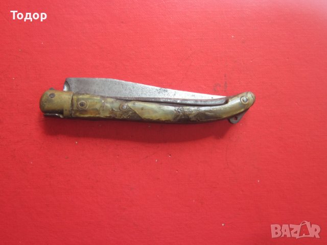 Страхотен френски нож Лагоиоле 19 век сойка , снимка 9 - Ножове - 38159741