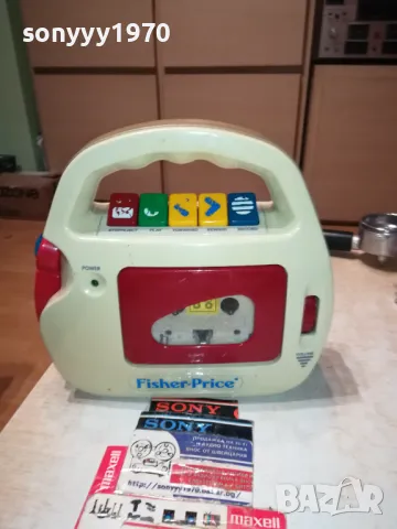 FISHER-PRICE-КАСЕТОФОН С МИКРОФОН-РЕТРО 2003251930, снимка 2 - Друга електроника - 49576623