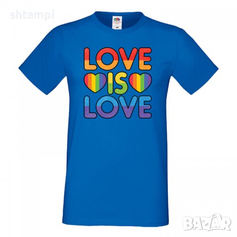 Мъжка тениска Love Is Love 2 multicolor Прайд,Празник.Повод,Изненада, снимка 3 - Тениски - 37103173