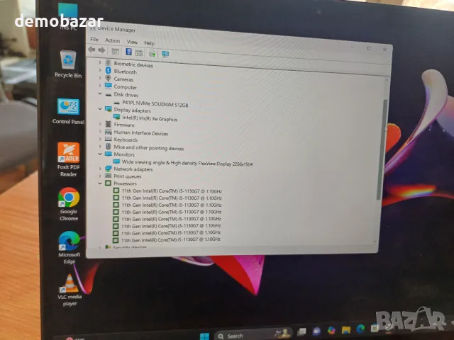 ThinkPad X1 13.5" QHD IPS  Touch Titanium Yoga/ i5-1130G7, 16 GB, 512GB SSD, Win11 Pro, снимка 7 - Лаптопи за работа - 49402038