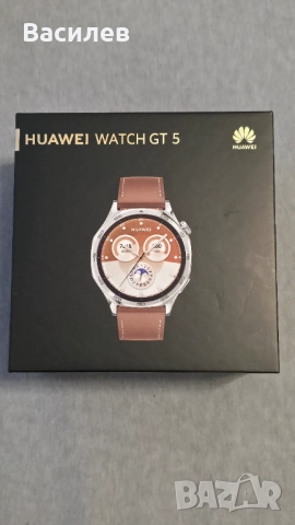 Huawei Watch GT5. Малко е носен.Неразличим от нов. Каишката не е използвана. Гаранция до 20.10.26