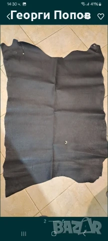 Естествена свинска черна кожа, снимка 4 - Други - 50926328