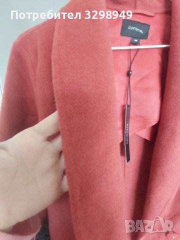 Ново палто Comma вълна С, снимка 3 - Палта, манта - 44076542