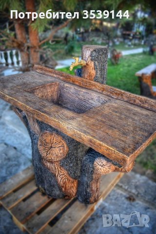 Градински чешми от щампован бетон имитиращи дърво, снимка 3 - Други - 38582416