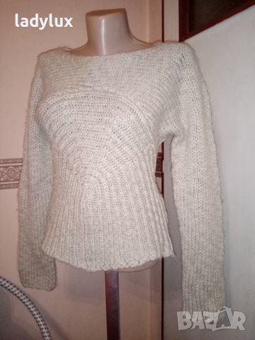 Trussardi Jeans, Плетена Блуза, Размер S/M. Код 1877, снимка 2 - Блузи с дълъг ръкав и пуловери - 38099057