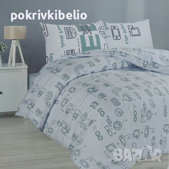 #Спален #Комплект с #Зимна Олекотена #Завивка 100% памук ранфорс , снимка 3 - Олекотени завивки и одеяла - 38132255