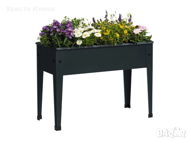 Метална саксия Цветарник Кашпа Parkside Антрацид PARKSIDE