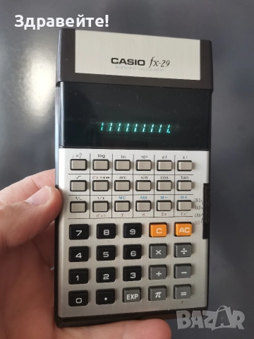 Научен калкулатор Casio fx-29 made in Japan in 1977, снимка 3 - Друга електроника - 52594941