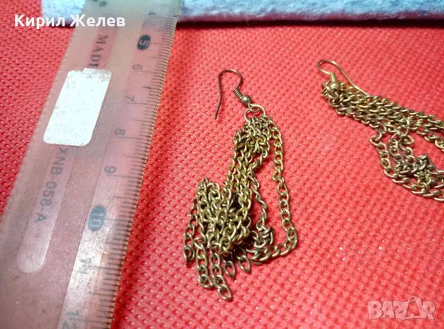 ФЕЕРИЧНИ ВИНТИДЖ АРТ СТИЛ ЗЛАТИСТИ ОБЕЦИ от БЛАГОРОДНА СТОМАНА 47409, снимка 2 - Обеци - 47316247