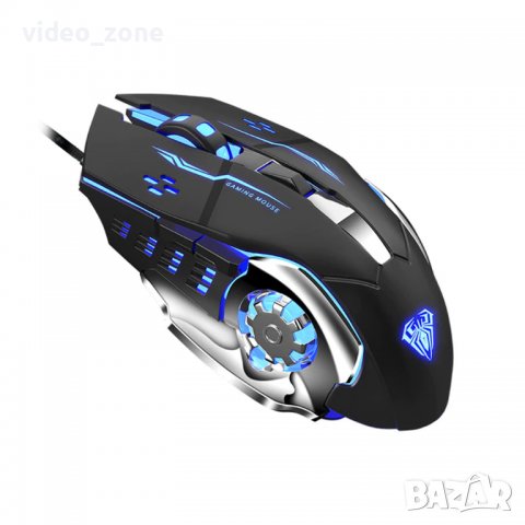 Геймърска мишка Aula S20, Оптична, 6D, RGB, USB, 6 Бутона, снимка 2 - Клавиатури и мишки - 39467633
