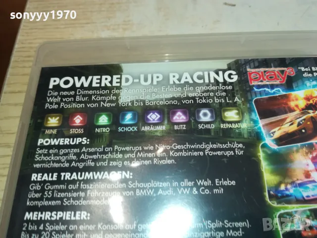 BLUR SONY PS3 GAME 1003251721, снимка 13 - Игри за PlayStation - 49437727