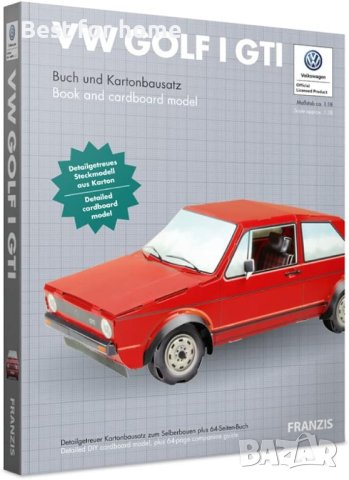 VW Golf 1 GTI -оригинален колекционерски комплект за сглобяване 1:18., снимка 4 - Колекции - 43936192
