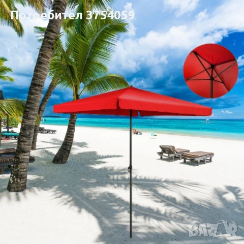 Комплект градински чадър със стойка. ПРОМОЦИЯ, снимка 5 - Други стоки за дома - 50890135