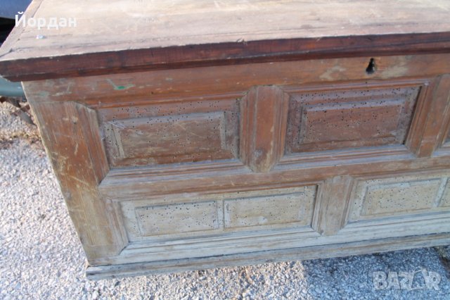 Стар родопски сандък, снимка 3 - Антикварни и старинни предмети - 43853306