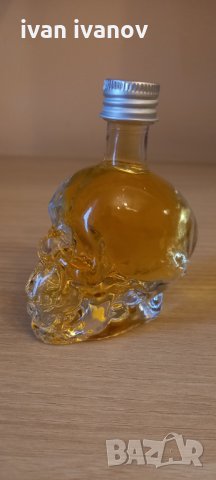 Стъклена бутилка череп, снимка 3 - Декорация за дома - 33432239