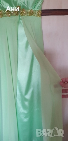 НАМАЛЕНА вечерна, елегантна рокля - S-M, снимка 3 - Рокли - 51780230