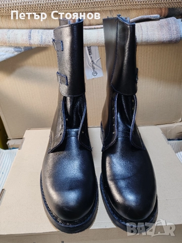 Италиански военни кубинки от естествена кожа Davos р-р 46, снимка 2 - Мъжки боти - 52945043
