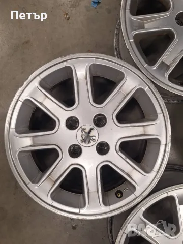 ОРИГИНАЛНИ АЛУМИНИЕВИ ДЖАНТИ- ПЕЖО -4х108х65-16цола, снимка 5 - Гуми и джанти - 47814744