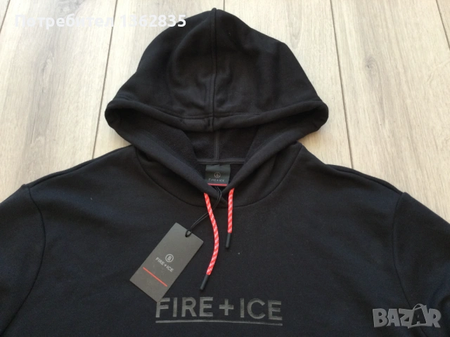 НОВ оригинален черен суичър BOGNER Fire + Ice размер 3XL от Германия, снимка 2 - Суичъри - 53532555