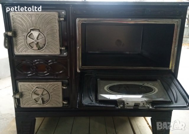 Готварска печка на твърдо гориво с фурна и чугунена плоча (капак) , снимка 5 - Печки, фурни - 23189740