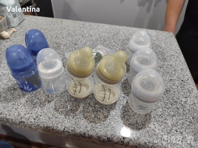Бебешки шишета почти нови , снимка 2 - Прибори, съдове, шишета и биберони - 53572182