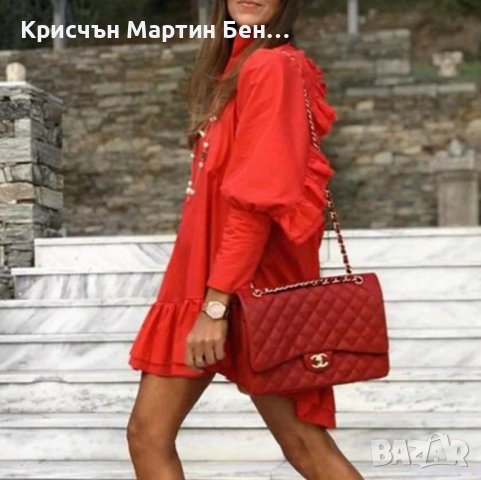 Рокля пролет лято от коприна /л-3хл, снимка 3 - Рокли - 43651670